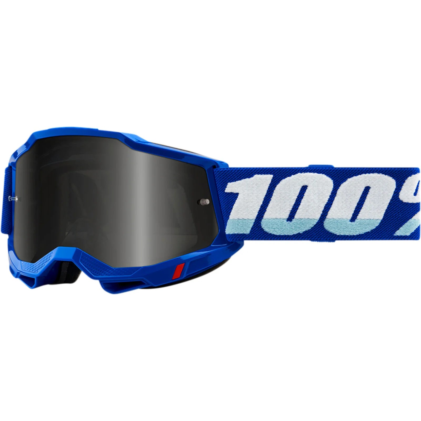100% Accuri 2 Sand Moto/MTB Goggle - Blue-Smoke Lens