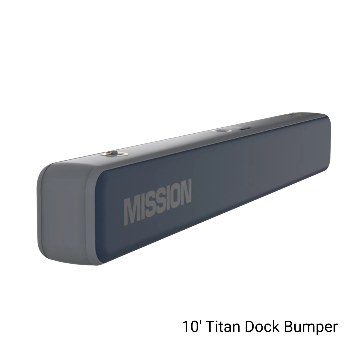 10' Titan Dock Bumper with 'Mission' branding on a white background