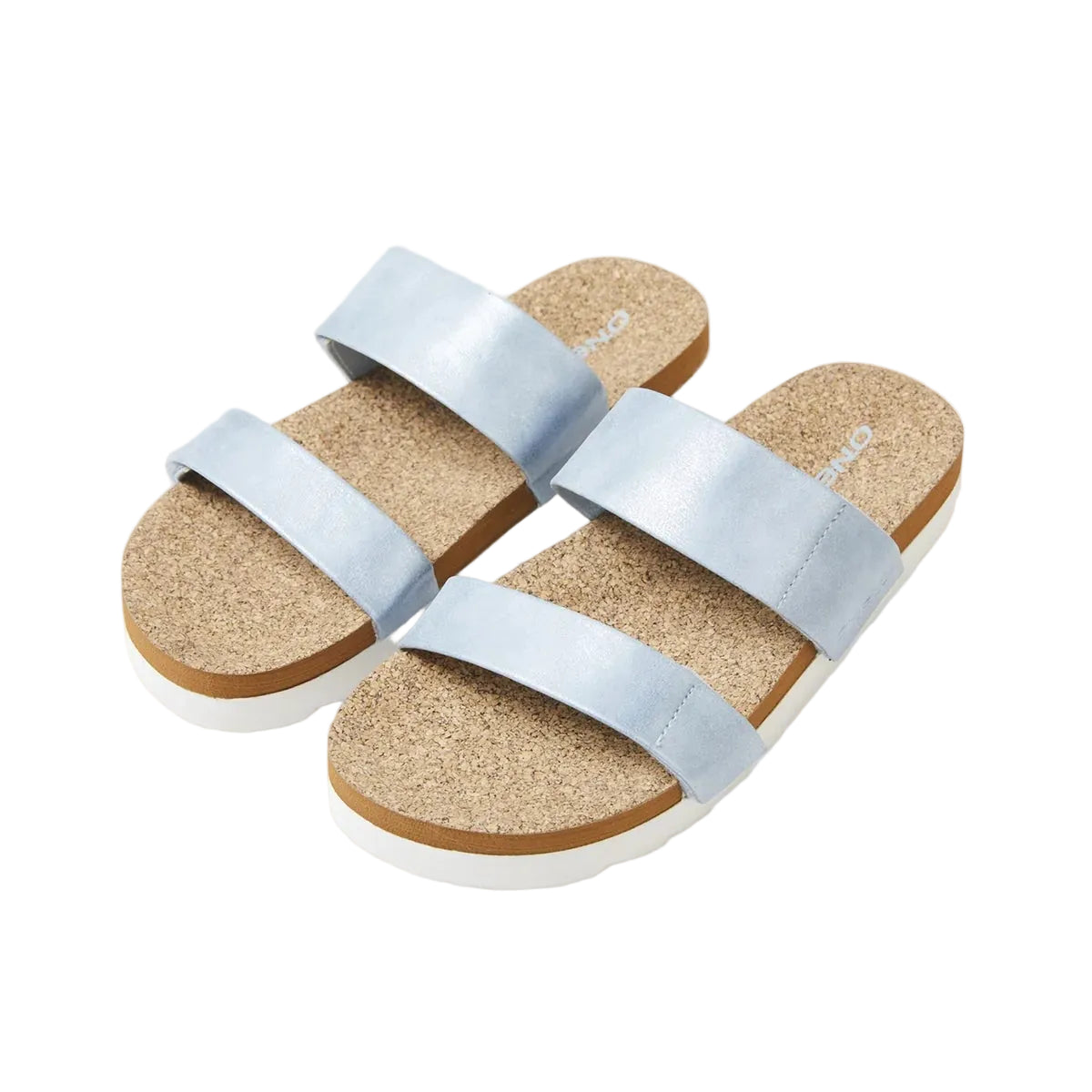 O'Neill Cork Slides in silver