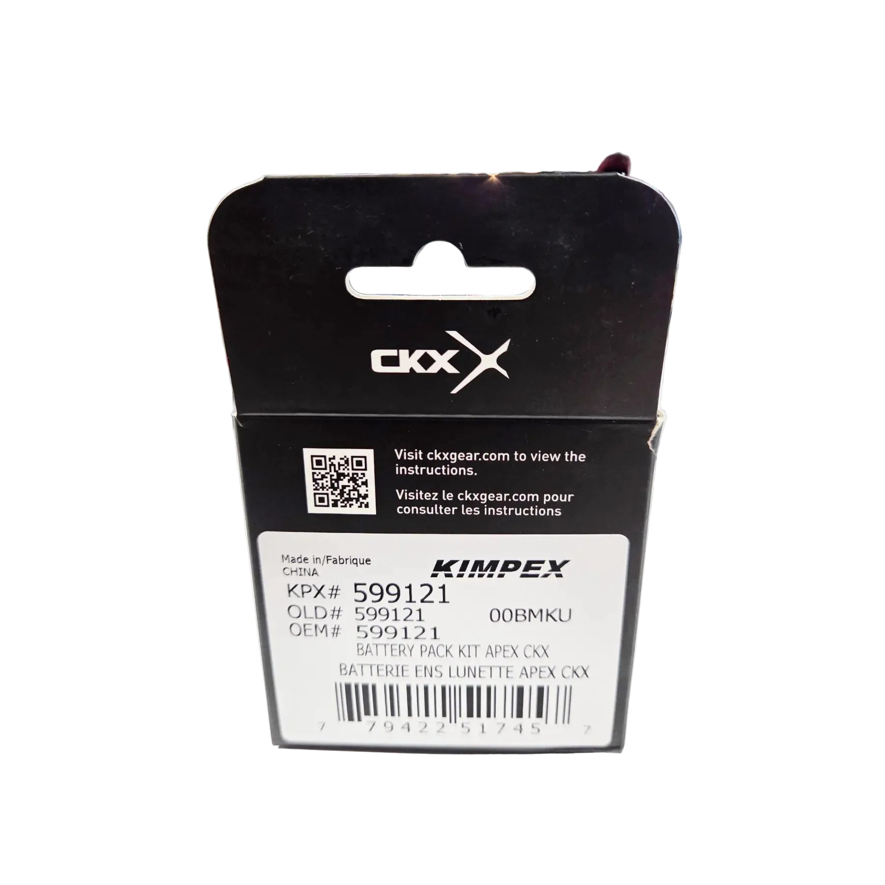 CKX Battery Pack Kit for Apex Heated Goggles