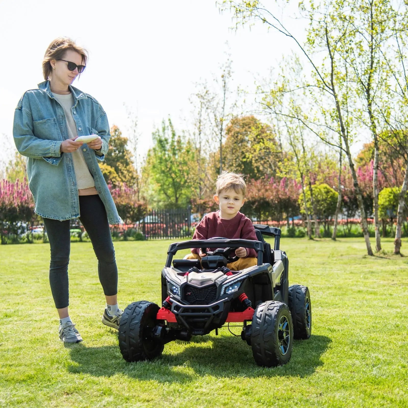 24V Can-Am Maverick 1-Seater UTV - Kids Electric Ride-On