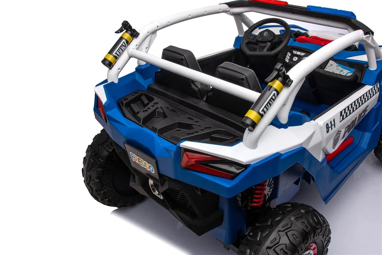 24V 4x4 Freddo Storm Police UTV 2-Seater for Kids with Lights & Sirens for Action-Packed Adventures