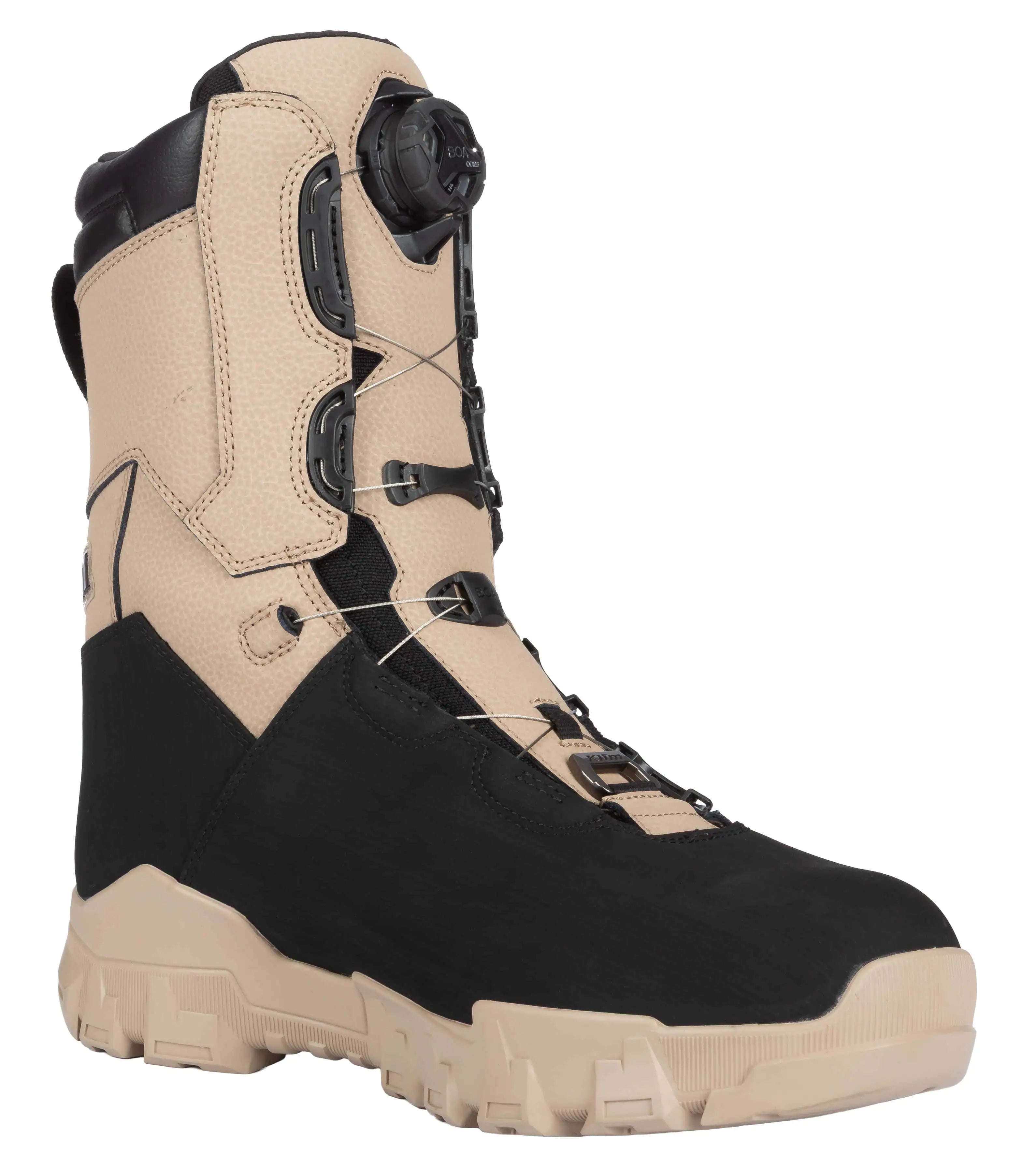 montana tan black Klim Adrenaline Pro S GTX BOA Snowmobile Boots