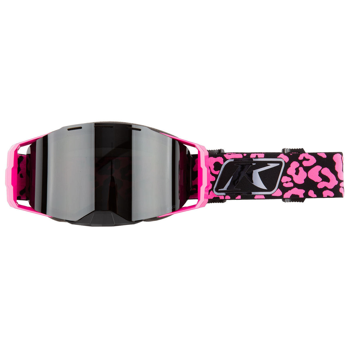 Klim Edge Snowmobile Goggles pink leopard