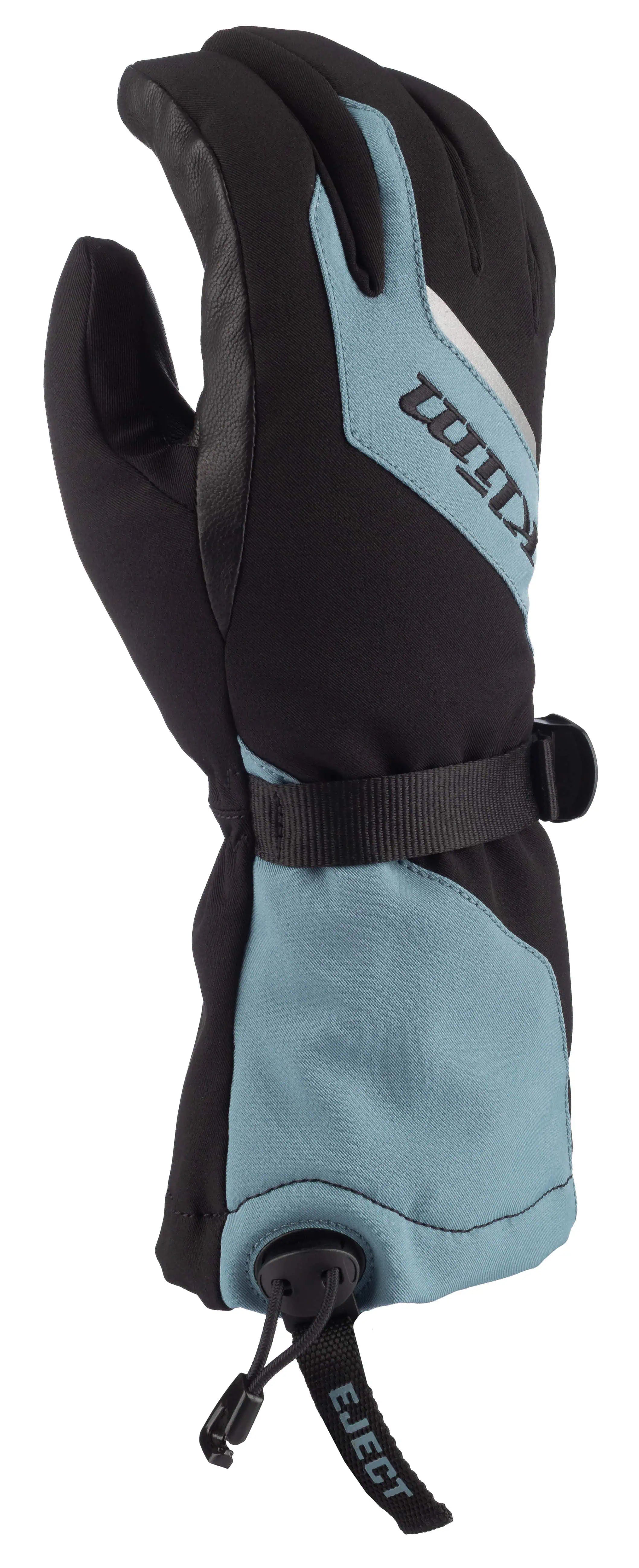 goblin blue black Klim Women's Ember Gauntlet Snowmobile Gloves