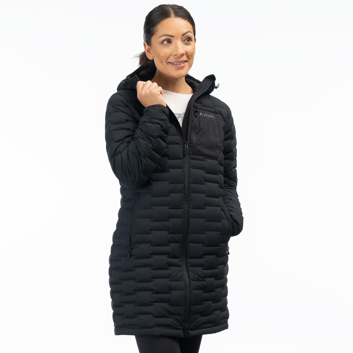 Klim Women's Luna Stretch Down Parka in black