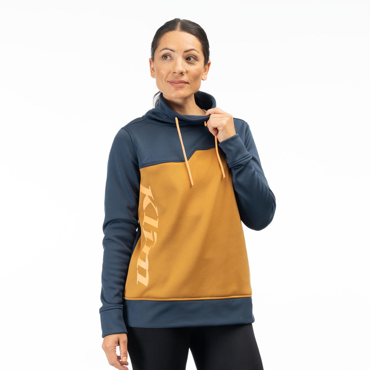 Dress Blues - Golden Brown on Klim Women's Accelerate Pullover