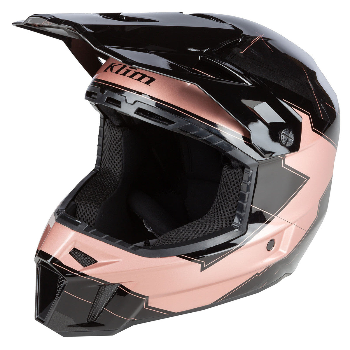 Klim F3 Snowmobile Helmet ECE in Rose Gold