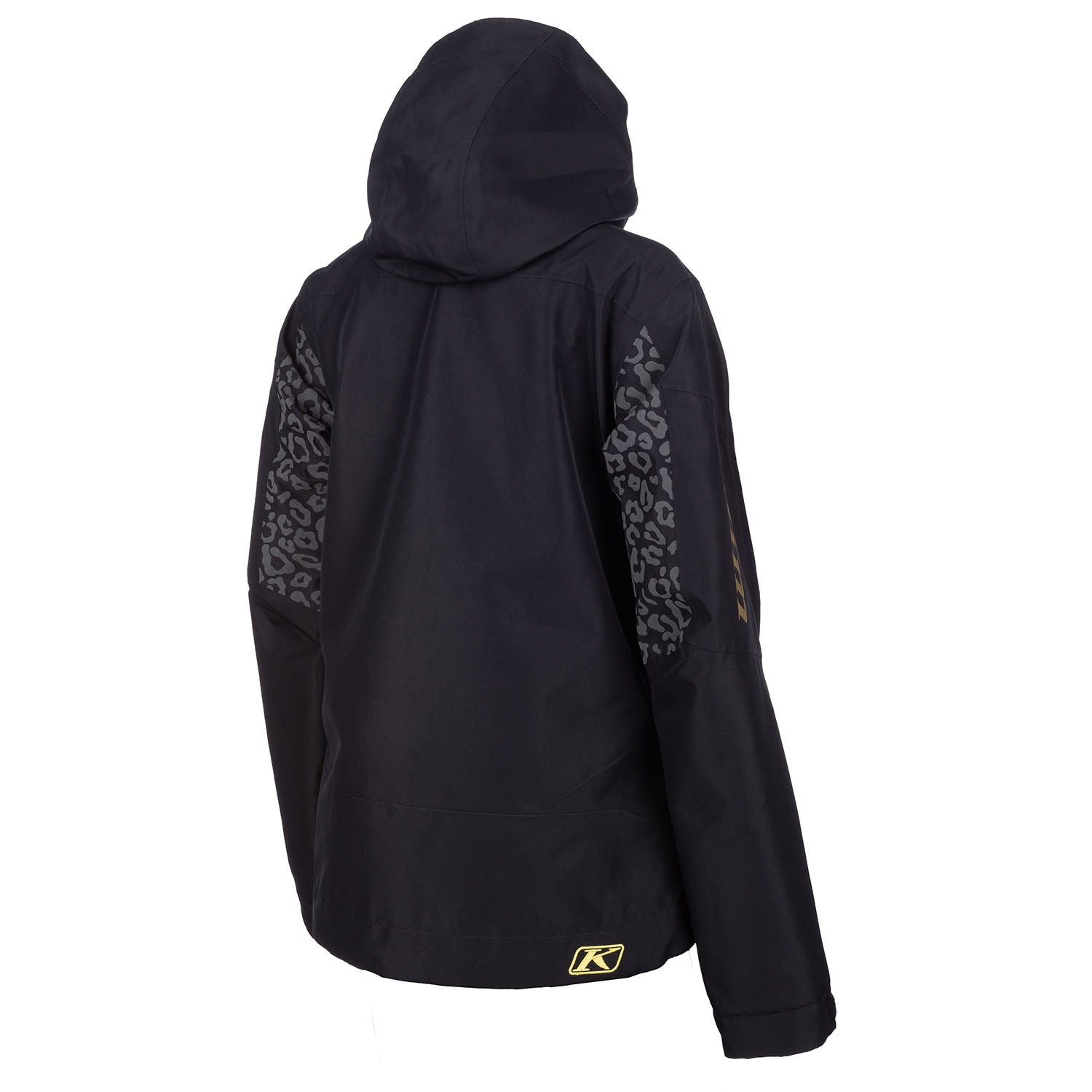 Klim Women's Alpine Jacket black gold, back view