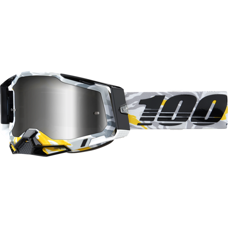 100% Racecraft 2 Korb Dirtbike Goggle - Mirror Silver Lens