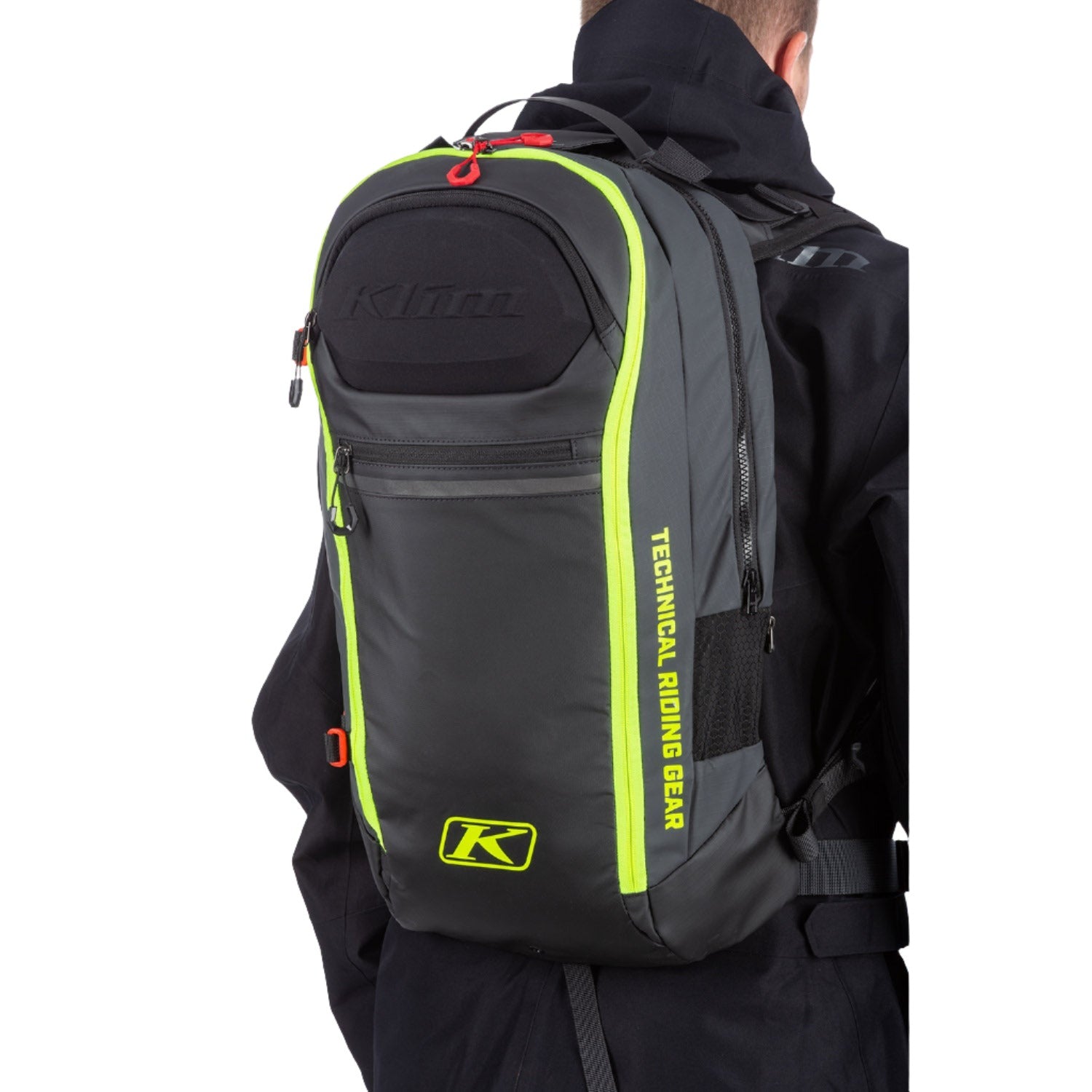 Klim Atlas 14 Avalanche Airbag Pack in Asphalt - Hi-Vis