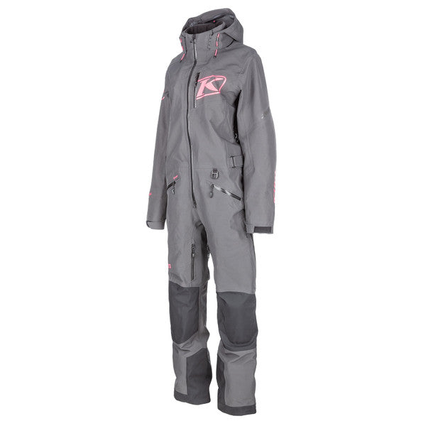 Klim Ripsa Vapor One-Piece Monosuit in Asphalt - Knockout Pink