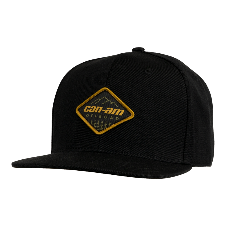 black Can-Am Men's Flat Cap