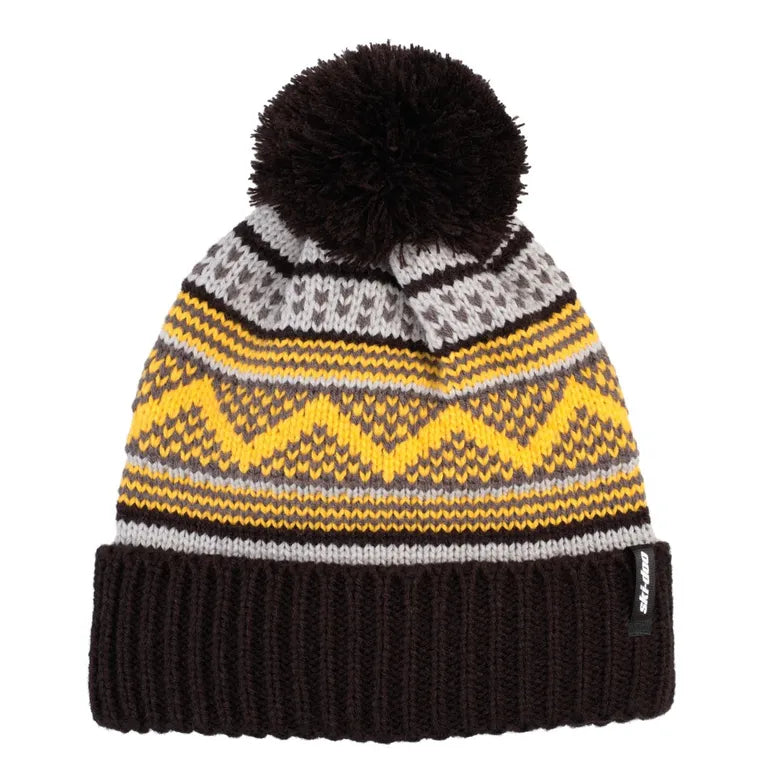 Yellow Ski-Doo Pom-Pom Hat