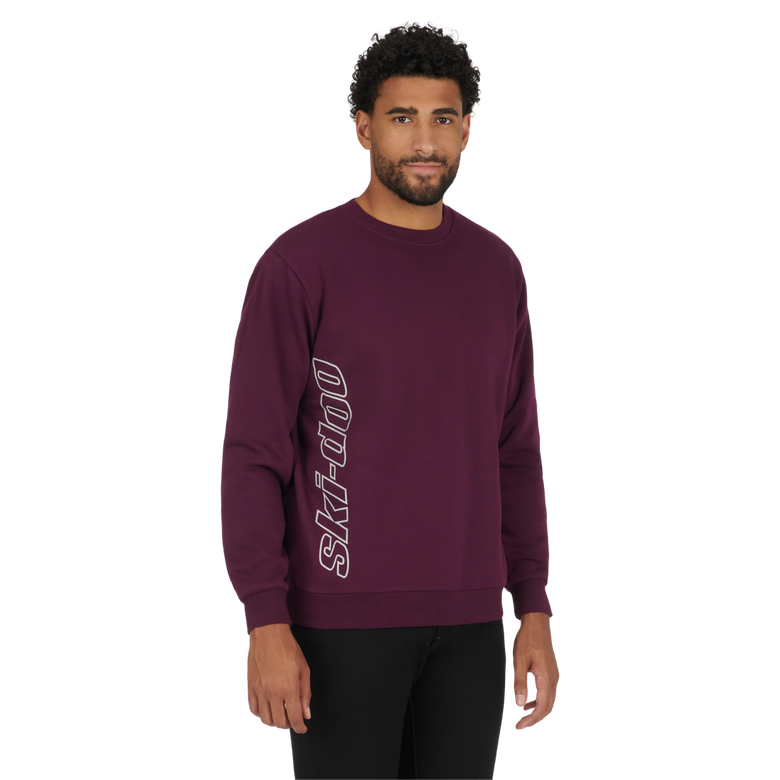 Wine Ski-Doo Signature Crew Sweatshirt