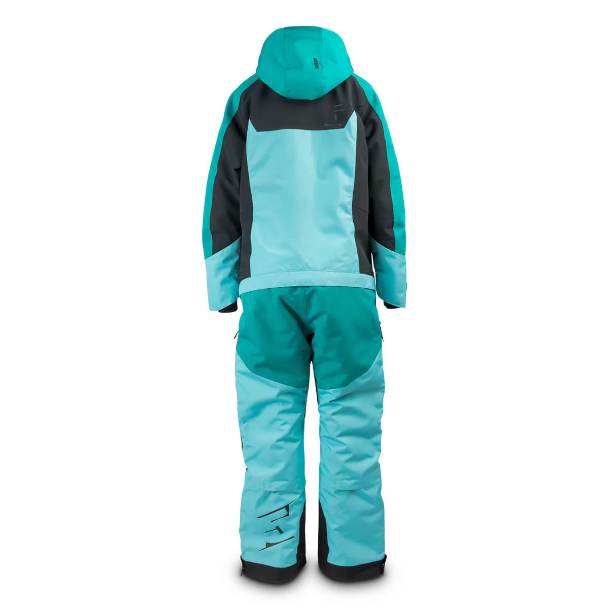 back of the emerald mint 509 Women's Allied Insulated Snowmobile Monosuit