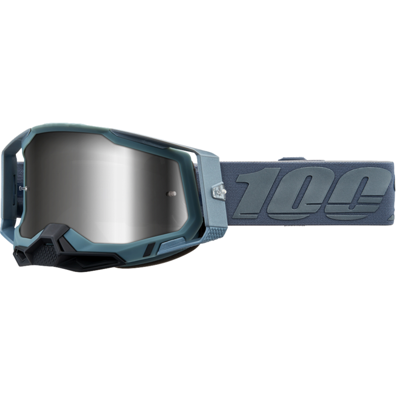 100% Racecraft 2 Battleship Dirtbike Goggle - Mirror Silver Lens