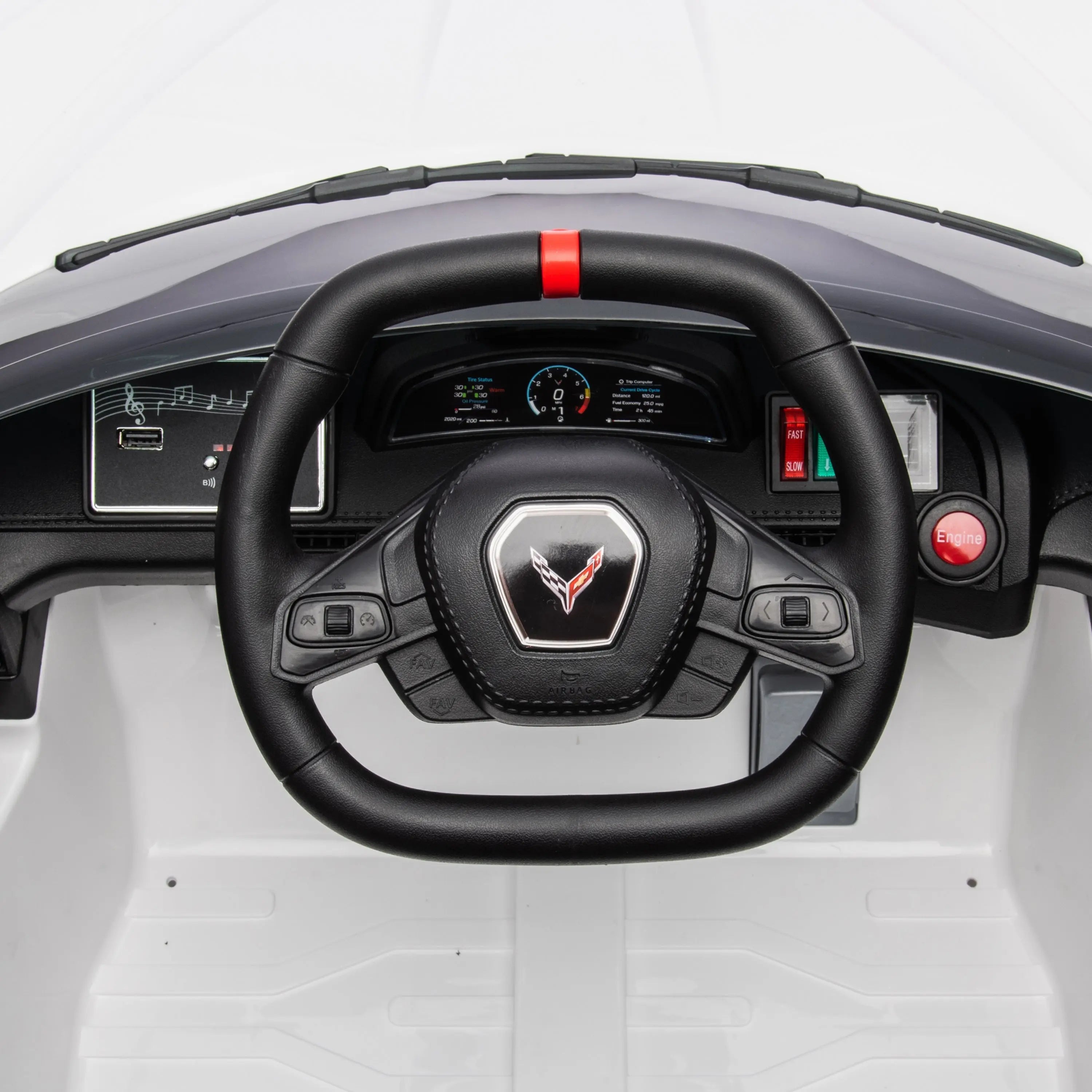 12V Chevrolet Corvette C8 1-Seater Kids Ride-On Car