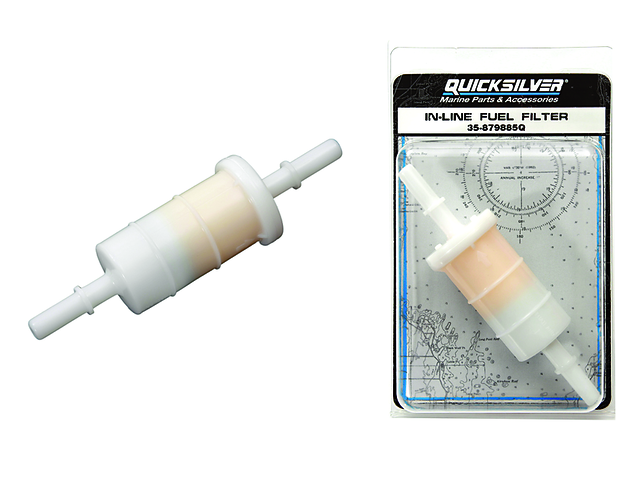 Mercury Marine Quicksilver Inline Fuel Filter for Mercury and Mariner Outboards
