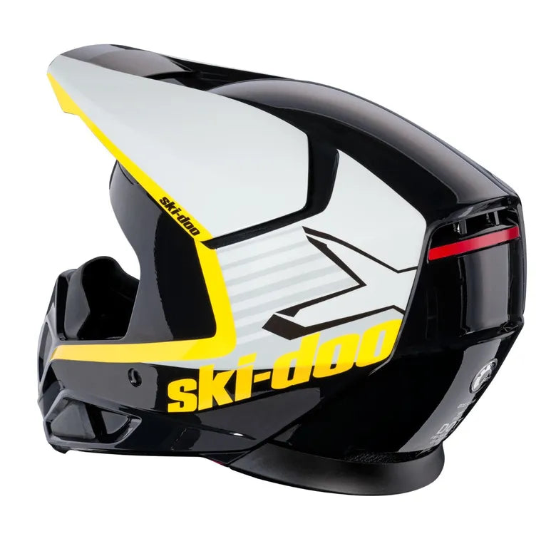 Ski-Doo Pyra X-Team Edition Helmet yellow back view