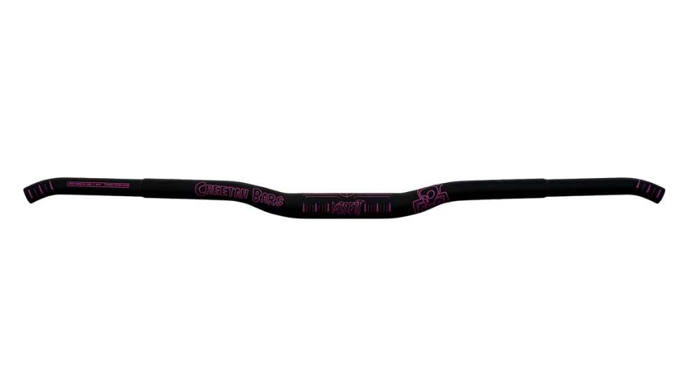black with pink Cheetah Factory Racing Misfit Handlebar