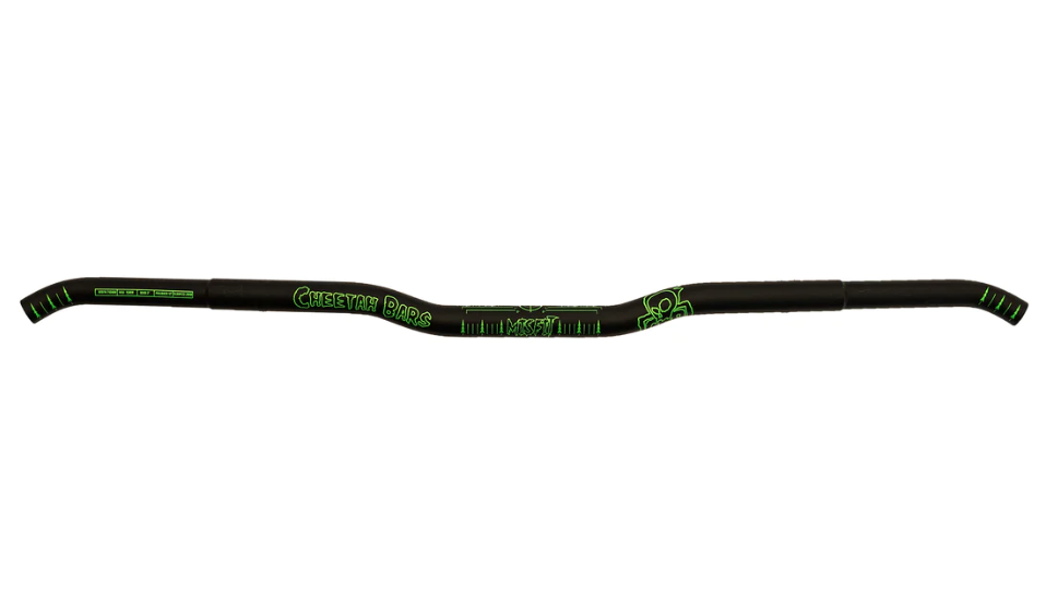 black with green Cheetah Factory Racing Misfit Handlebar