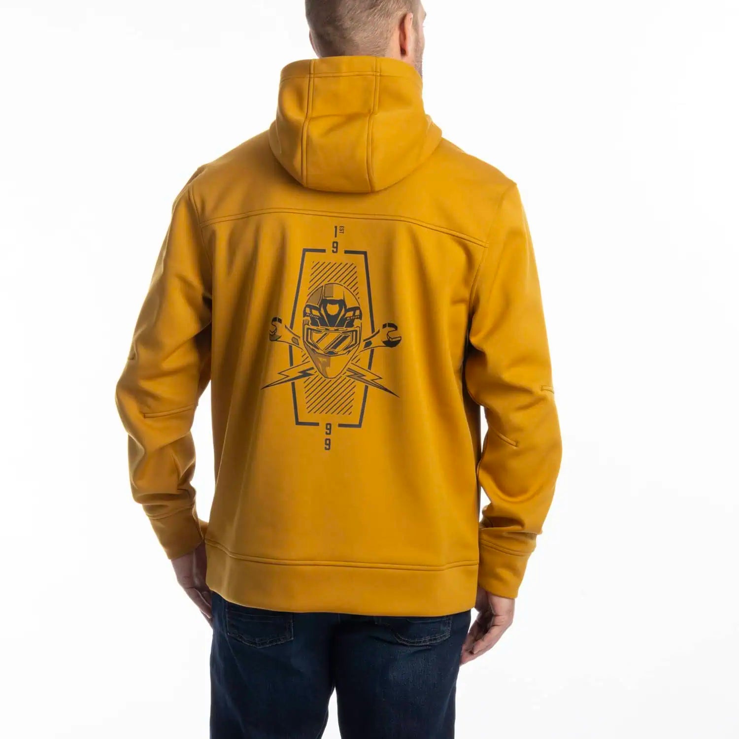 Klim Petrol Pullover Hoodie in "Golden Brown - Black"