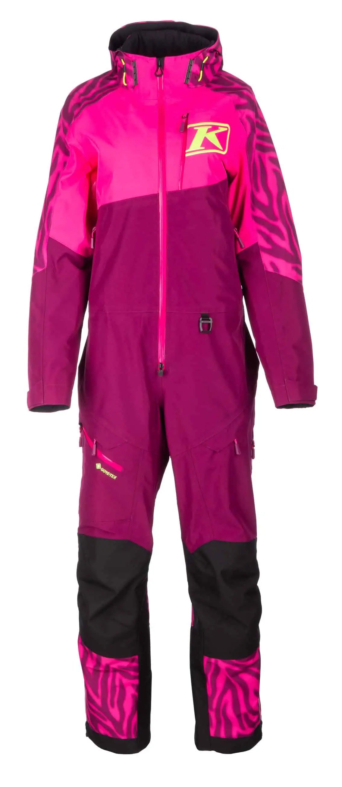 magenta purple - pink glo Klim Shredsa One-Piece Snowmobile Monosuit Shell