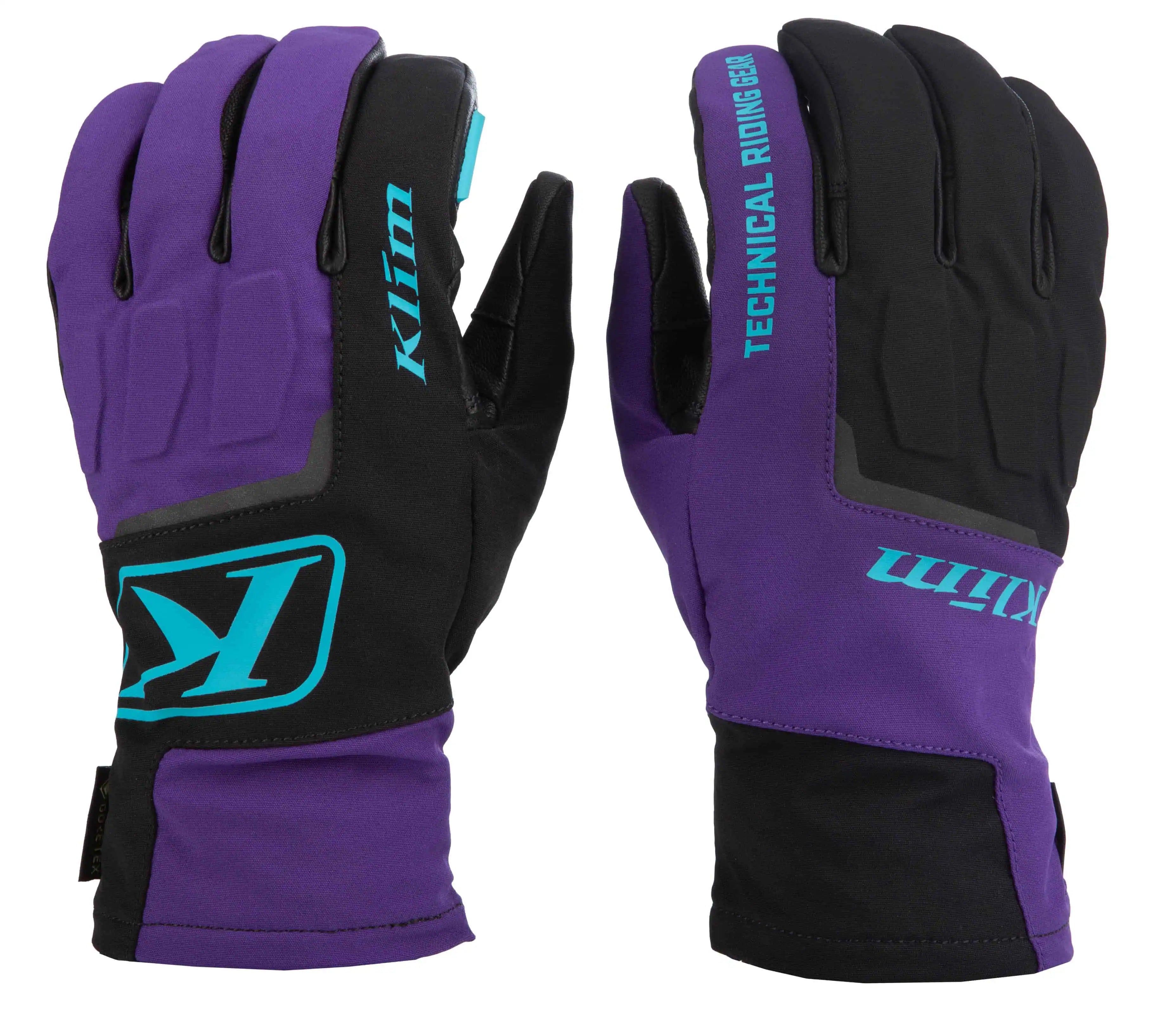 heliotrope scuba blue Klim Spool Snowmobile Glove