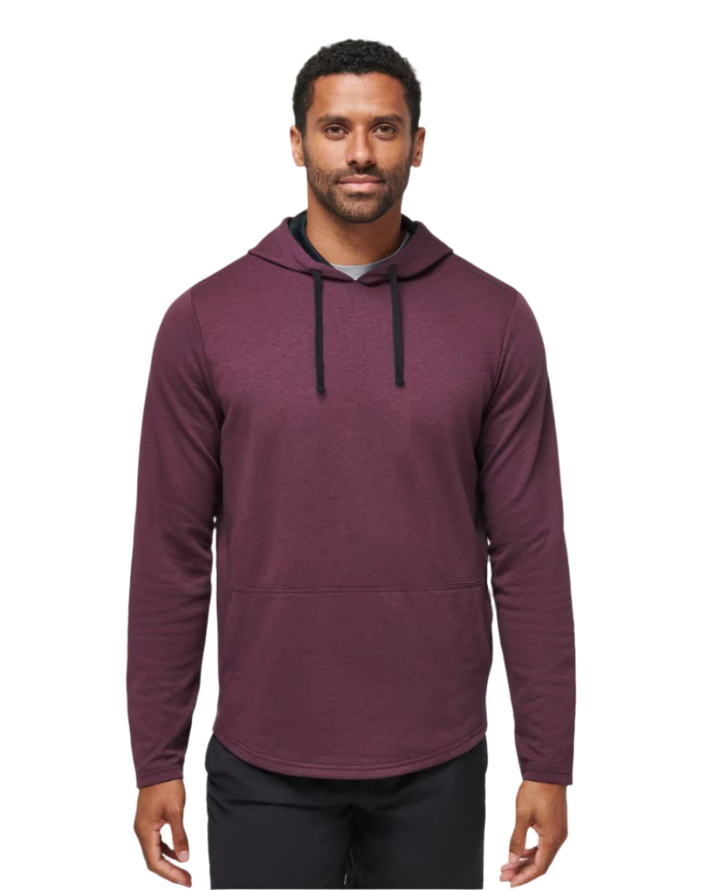 heather wine TravisMathew Upgraded Tech Hoodie