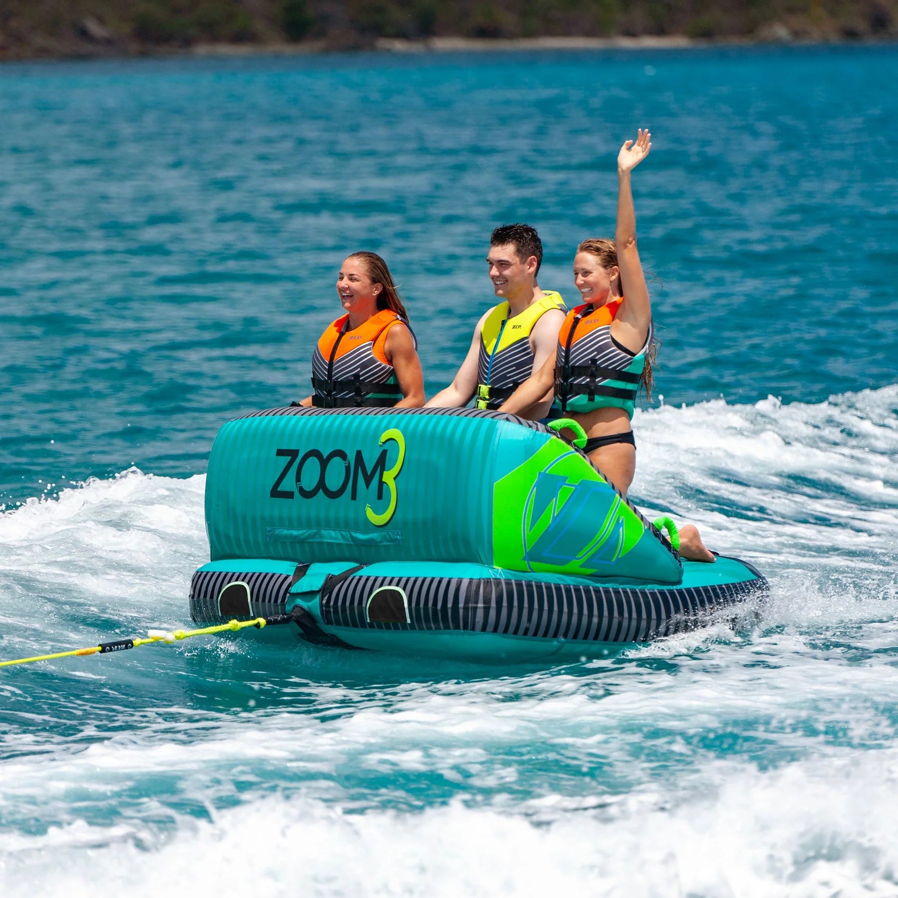 ZUP Zoom3 - Three Person Towable Boat Tube - Chariot style!
