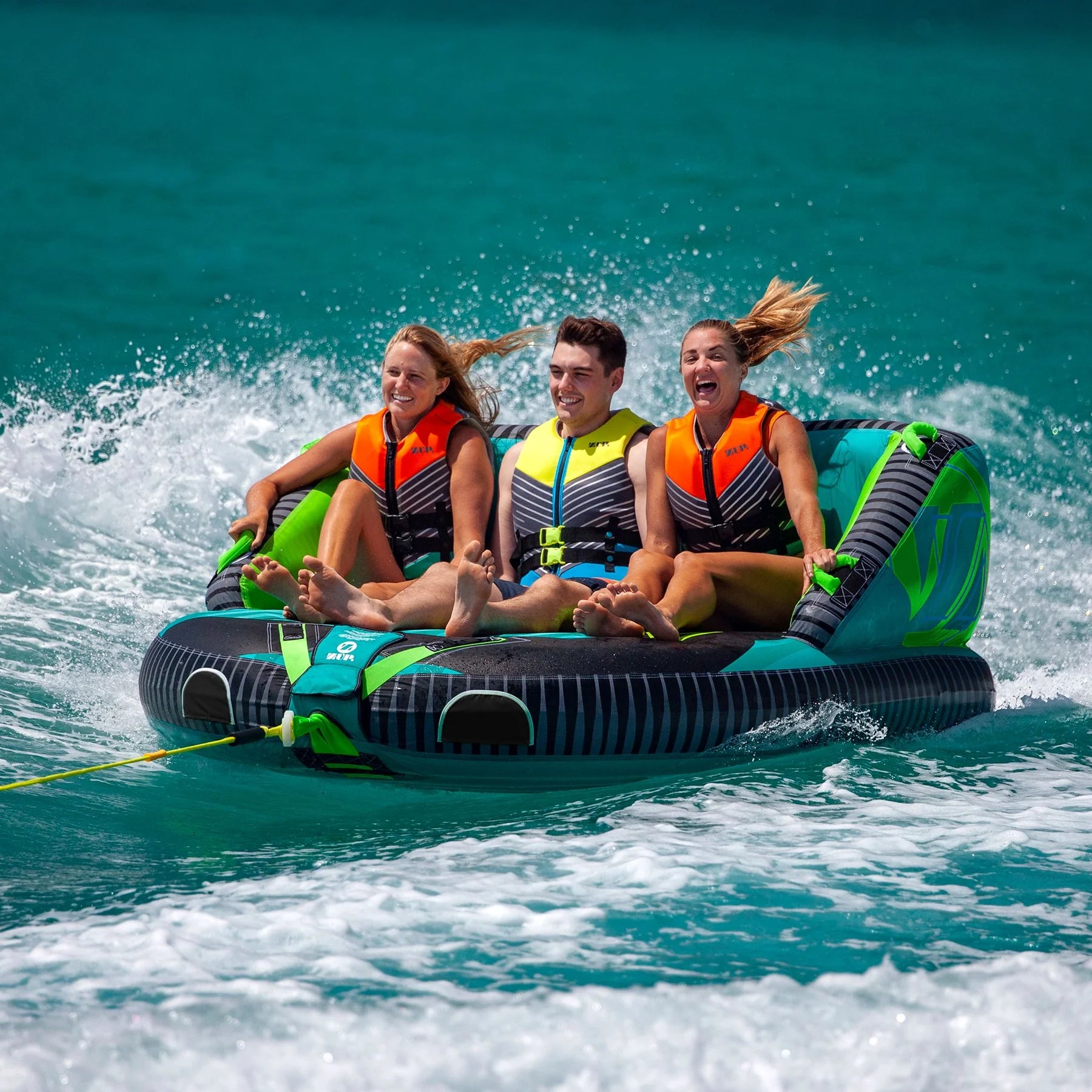Couch style ride on ZUP Zoom3 - Three Person Towable Boat Tube