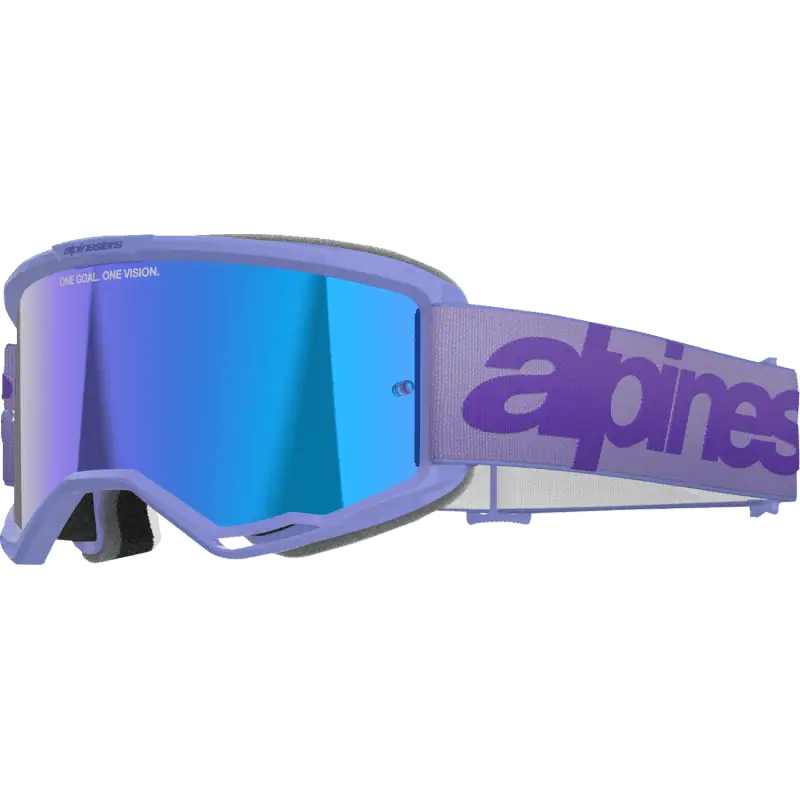 purple with mirror blue lens Alpinestars Vision 5 Wordmark Goggles