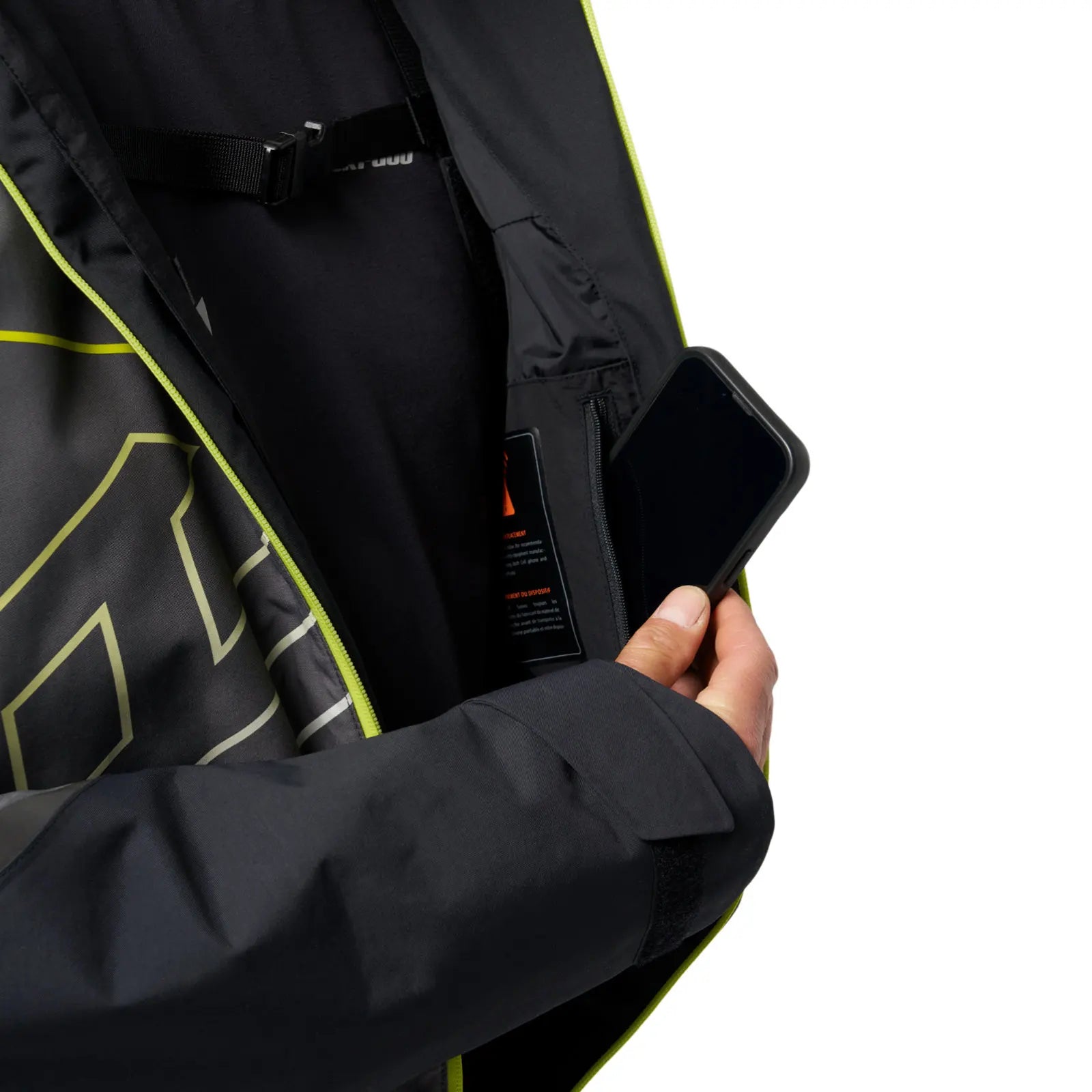 pocket detail on the BC Series Kona 2.0 Non-Insulated STX Monosuit