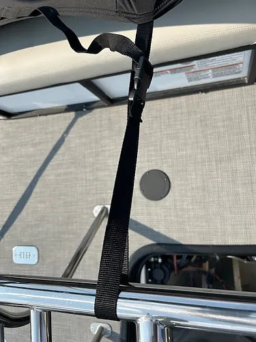 strap on Blue Sky Covers Pontoon Boat Cover