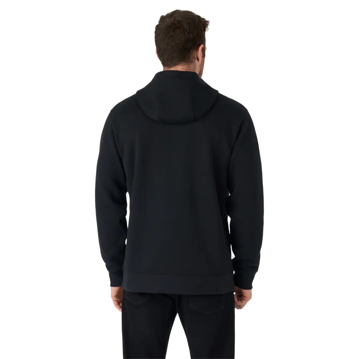 back view of the black Can-Am Off-Road Emblem Pullover Hoodie