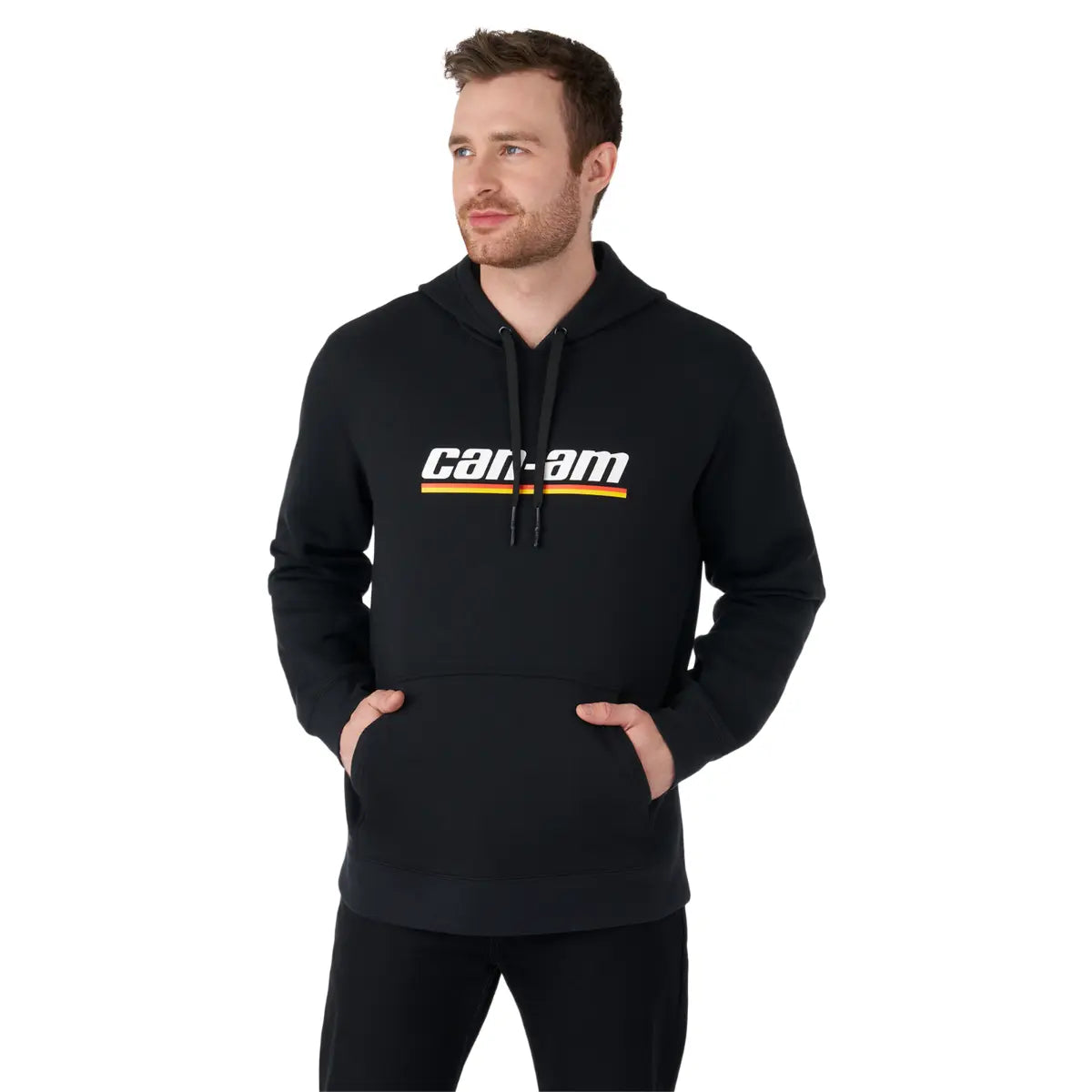 black Can-Am Off-Road Emblem Pullover Hoodie