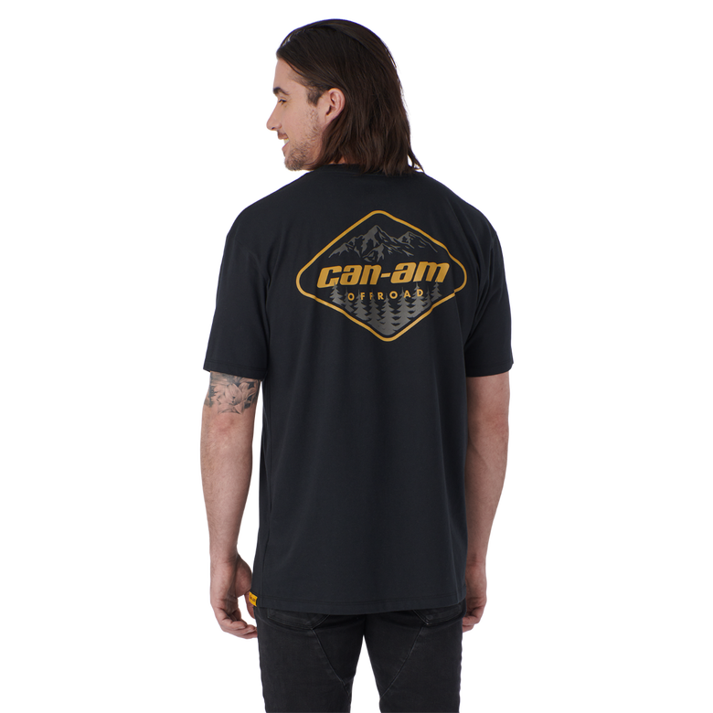 back view of black Can-Am Off-Road T-Shirt