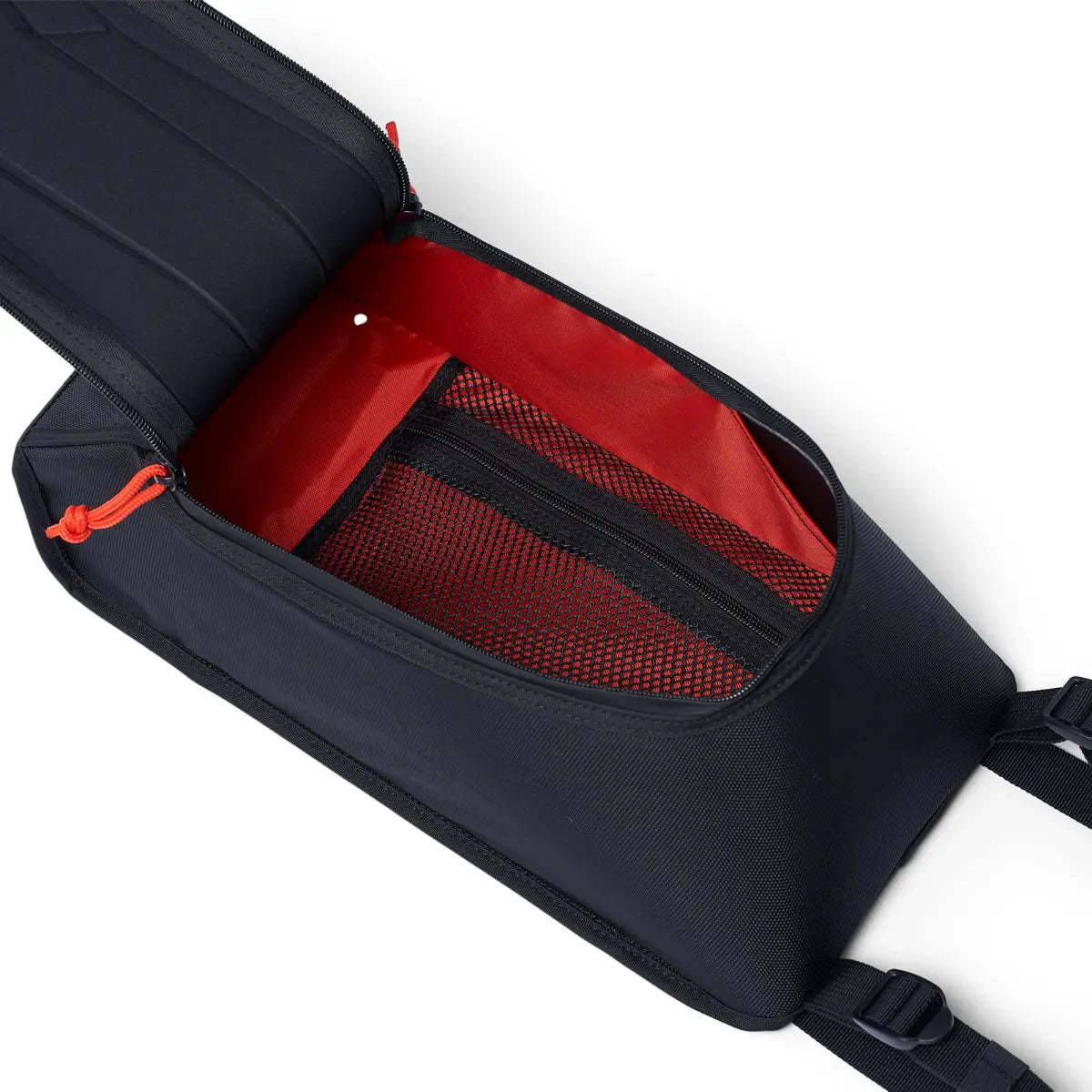 open view of the inside of the Can-Am Shoulder Storage Bag