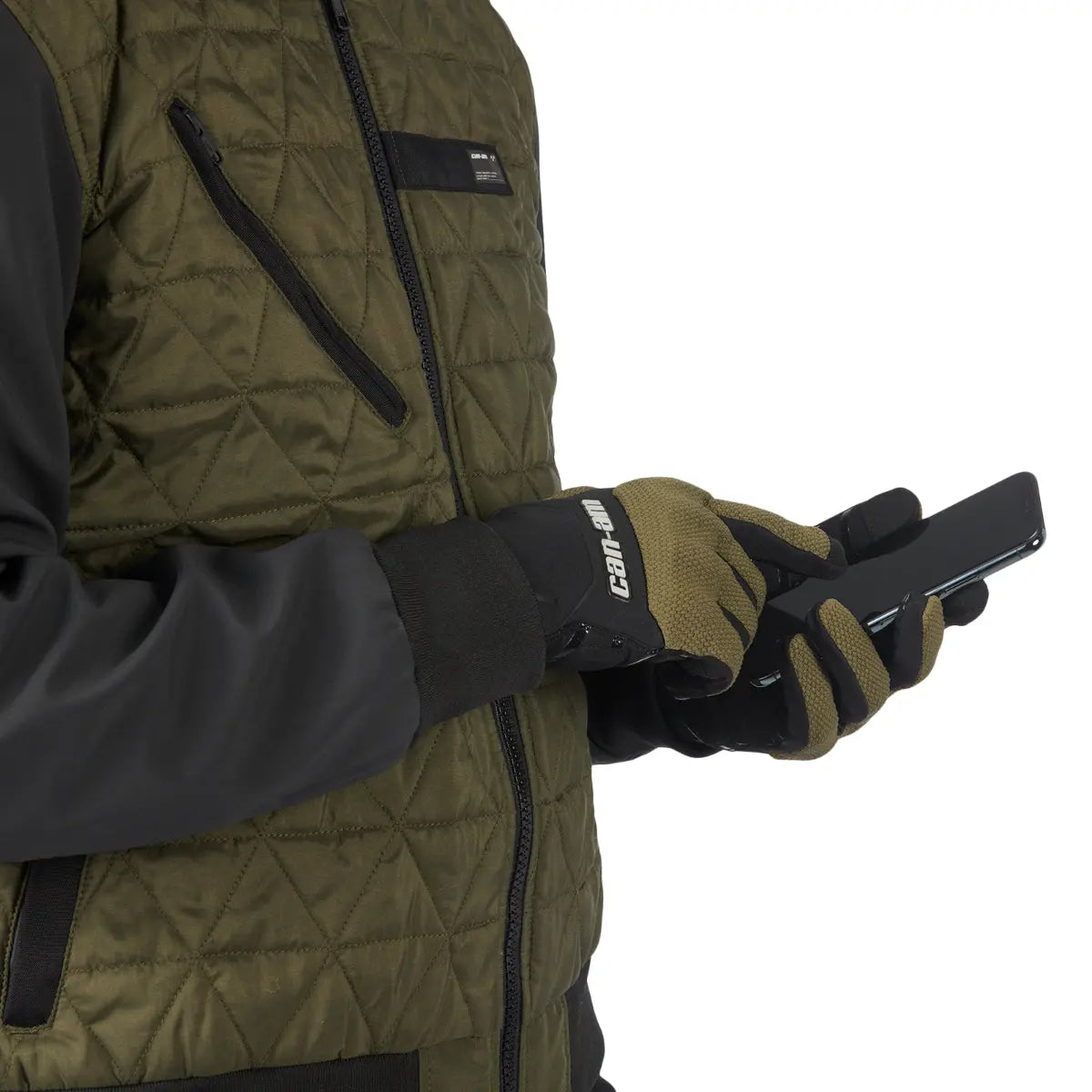 army green Can-Am Unisex Helios Gloves