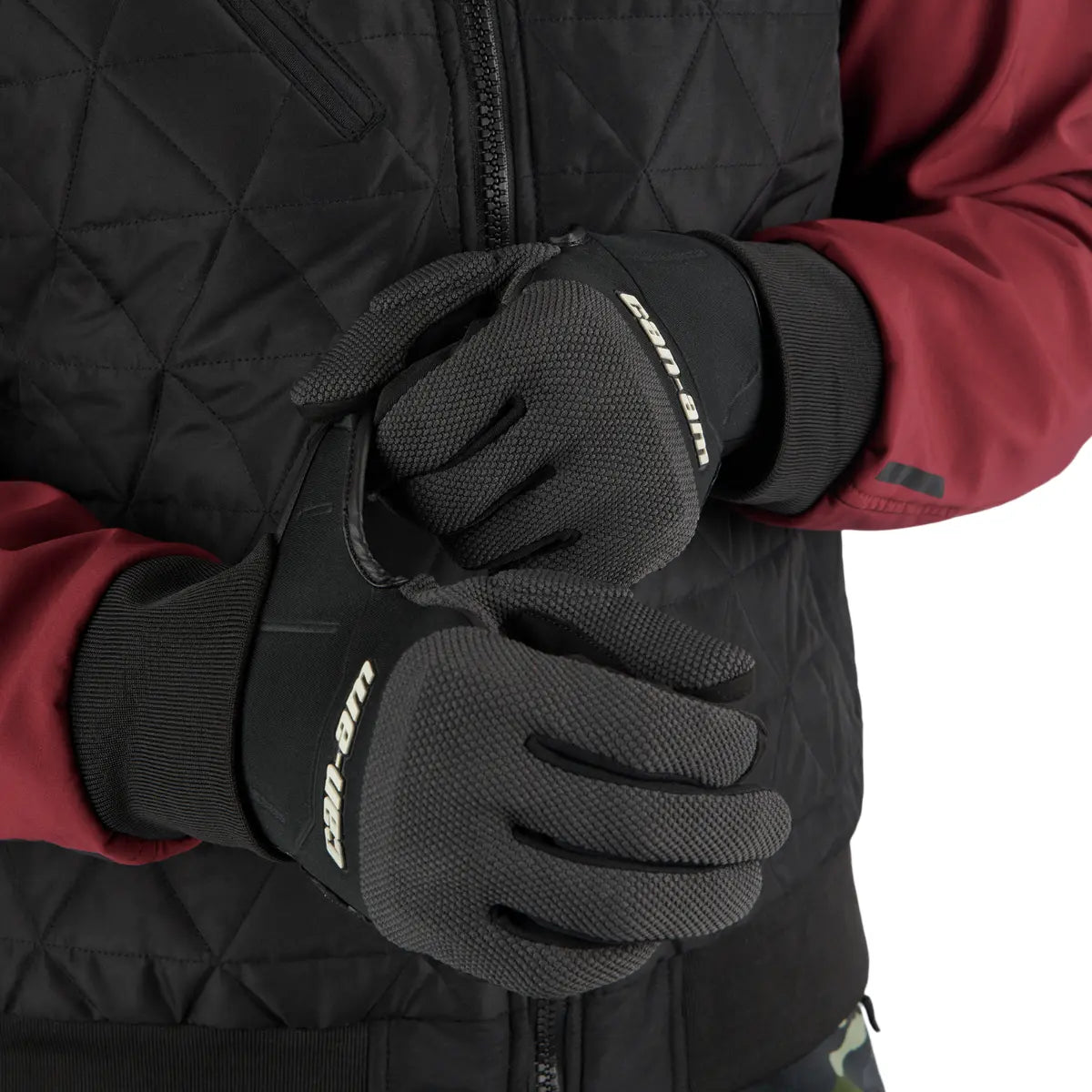 black Can-Am Unisex Helios Gloves