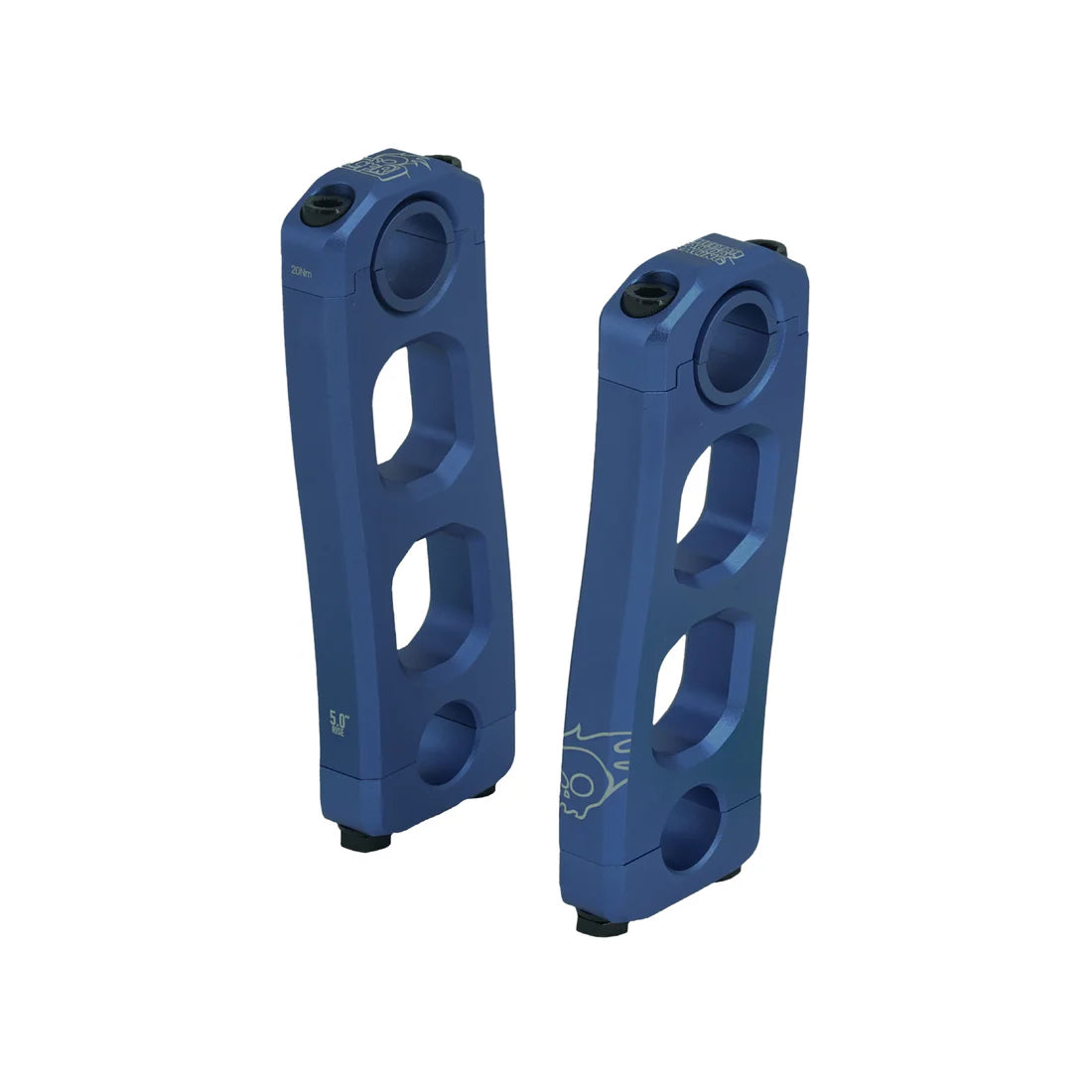 5" blue Cheetah Factory Racing Knucks Risers V2