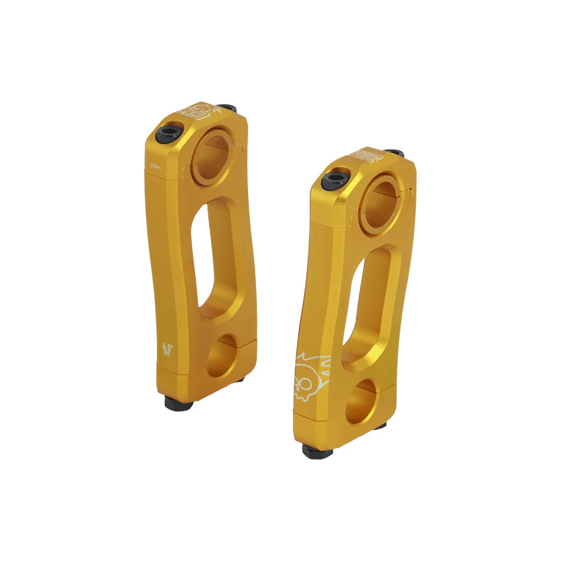 4" gold Cheetah Factory Racing Knucks Risers V2