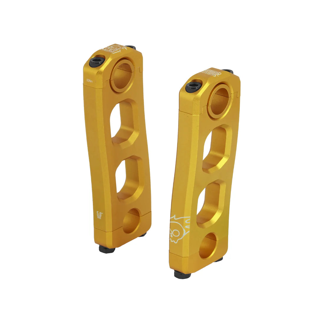 5" gold Cheetah Factory Racing Knucks Risers V2