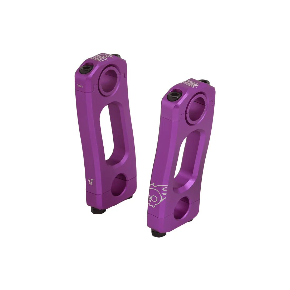4" purple Cheetah Factory Racing Knucks Risers V2