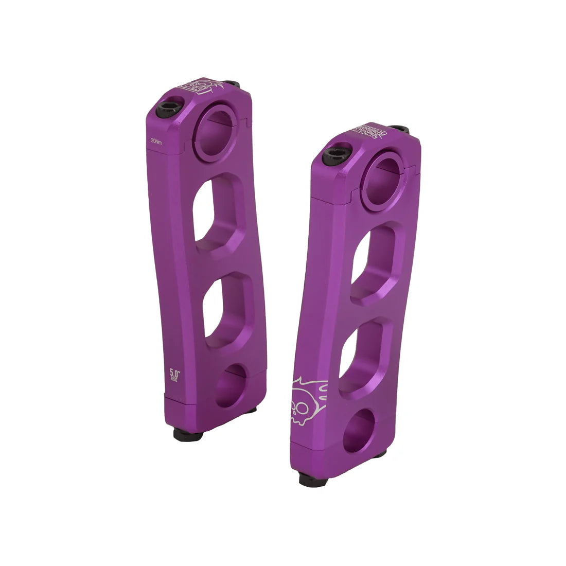 5" purple Cheetah Factory Racing Knucks Risers V2