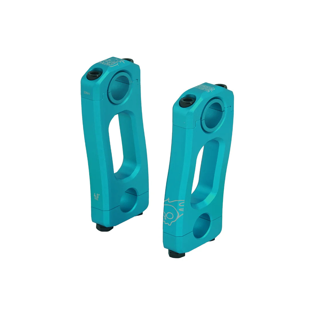 4" teal Cheetah Factory Racing Knucks Risers V2