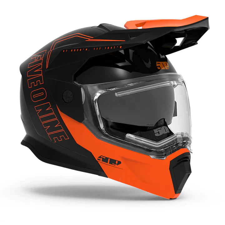 509 Delta R4 Ignite Snowmobile Helmet - Orange