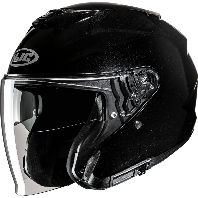 metal black HJC i31 Solid Open Face Helmet