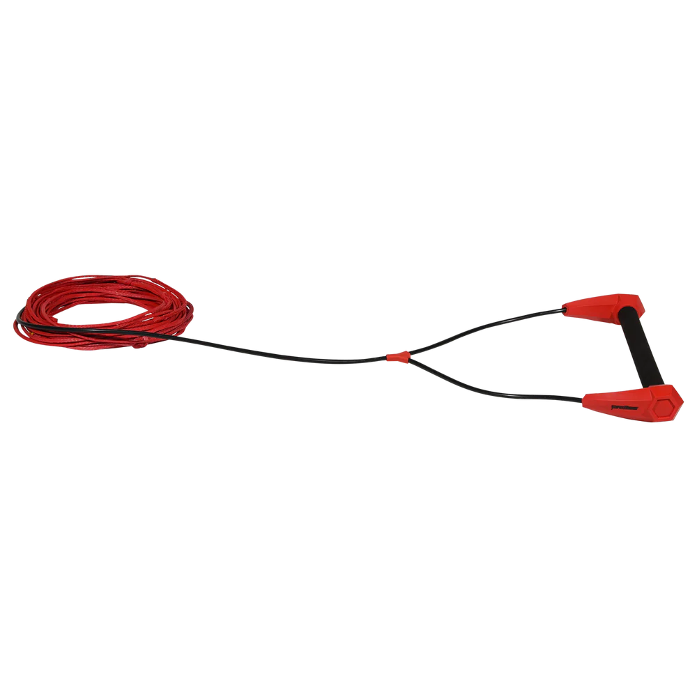 Red Hyperlite 65' Torq Wake Rope Package - Torq Handle with Spectra Wakeboard rope